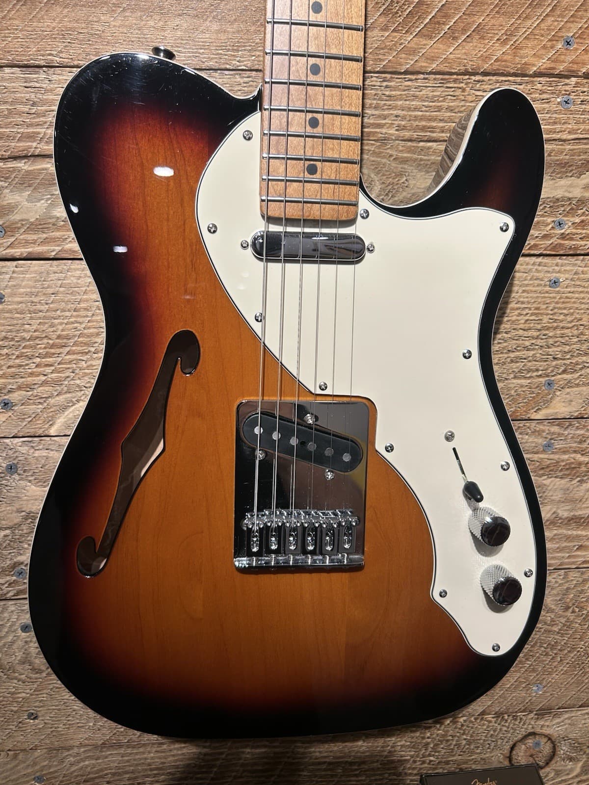 Fender Telecaster ThinLine Deluxe - 3TS Partscaster With Roasted Maple Neck