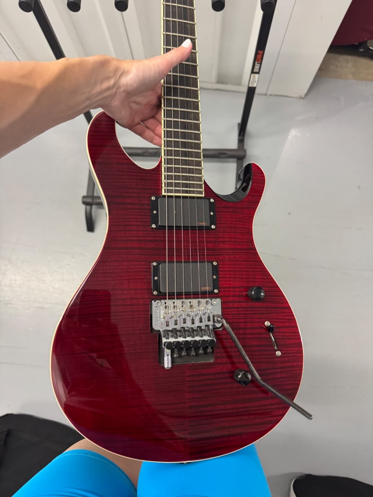2012 PRS SE Torero in Scarlet Red with flame maple top