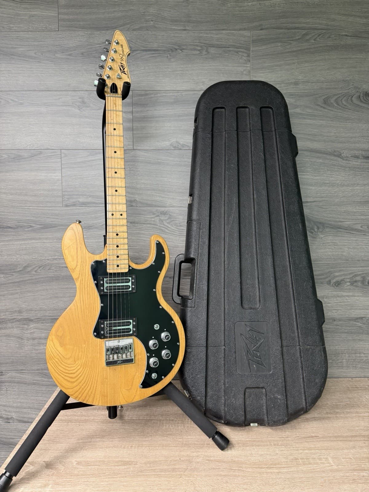 Peavey T-60 1980s Natural Electric Guitar w/ Original Case #2953