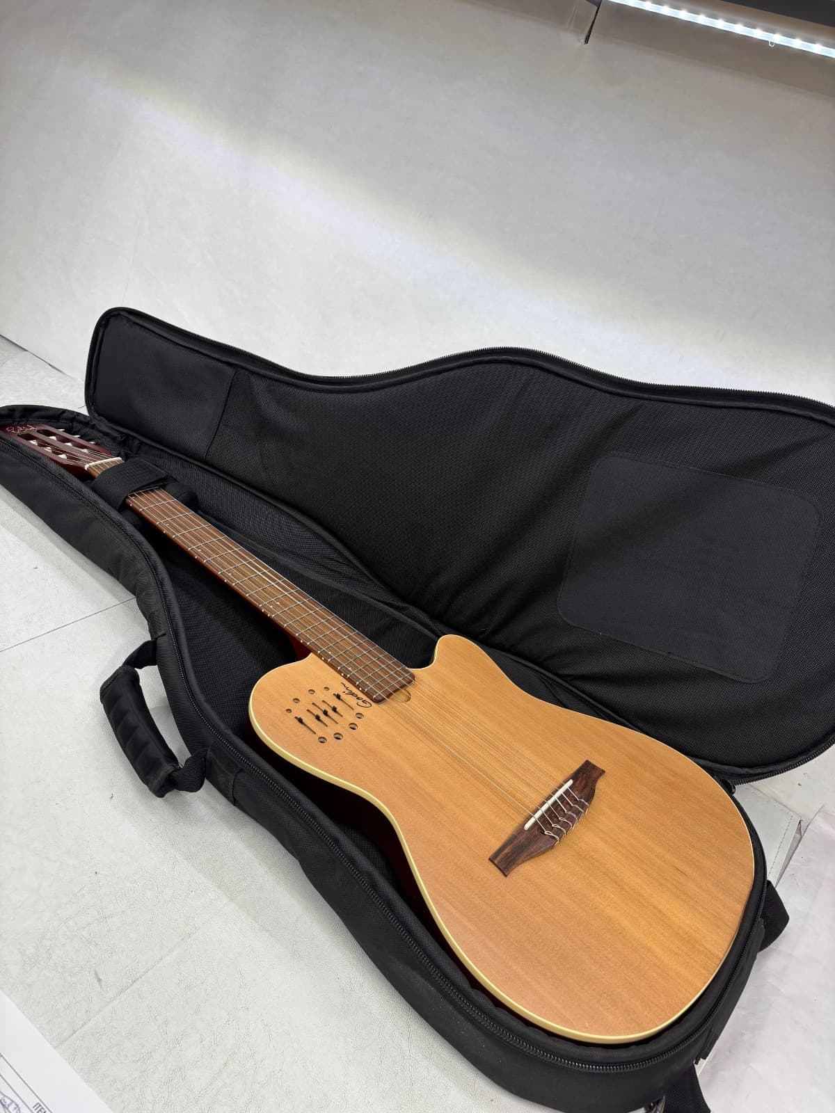 Godin Multiac Nylon Encore Acoustic-Electric Guitar - Natural w/ Gig Bag