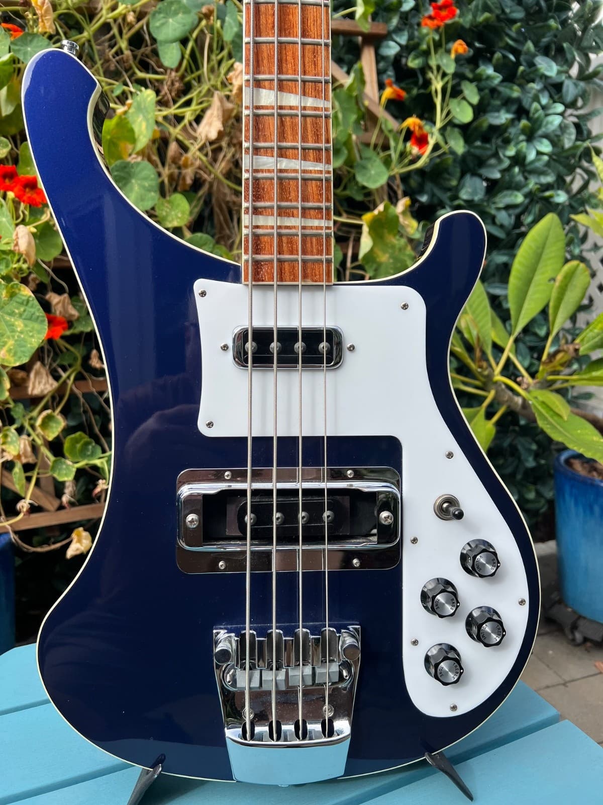 2010 Rickenbacker 4003 4-String Electric Bass Guitar Midnight Blue w/Hard Case