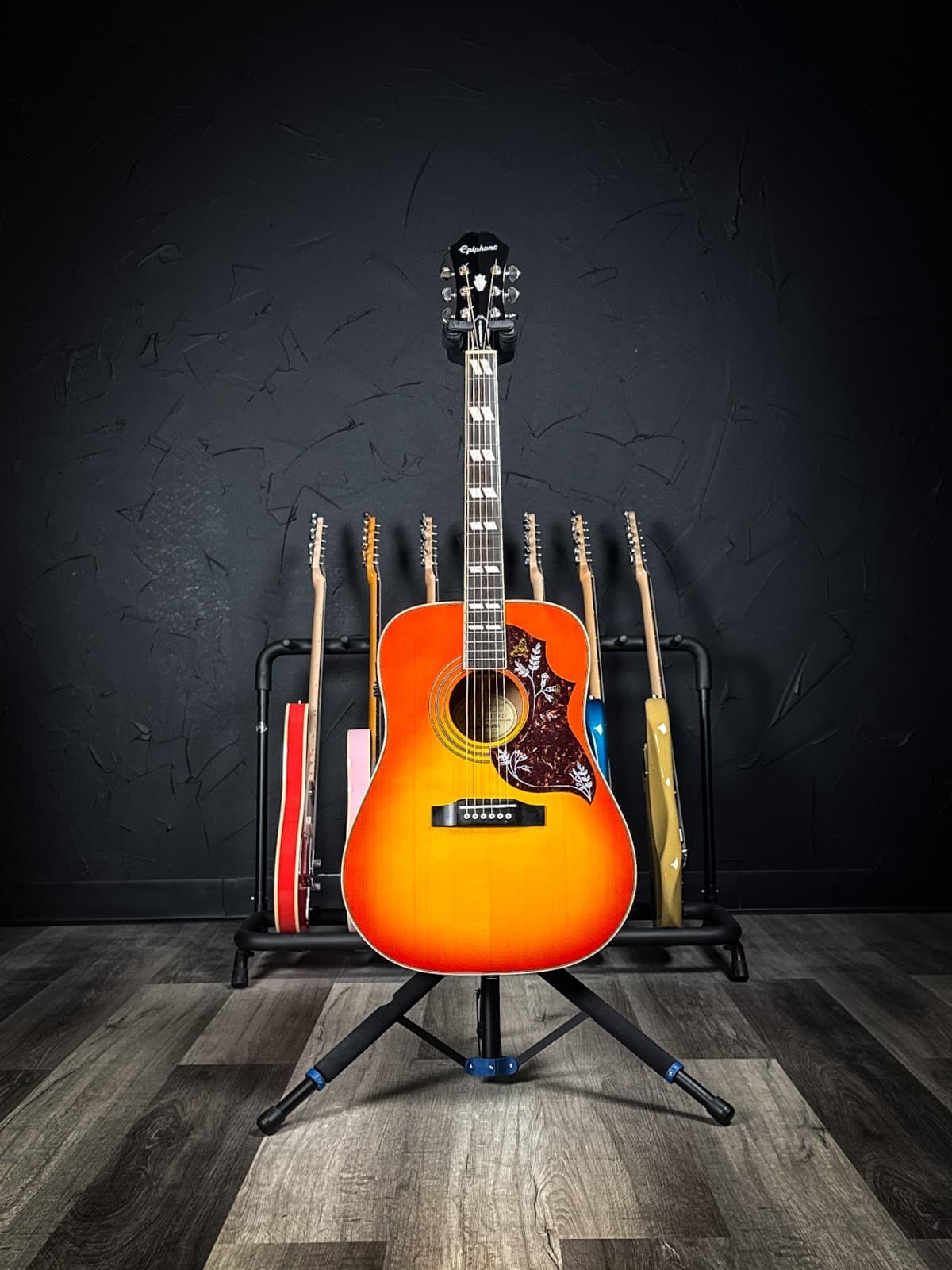 Epiphone Hummingbird Pro Acoustic/Electric Guitar β Faded Cherry