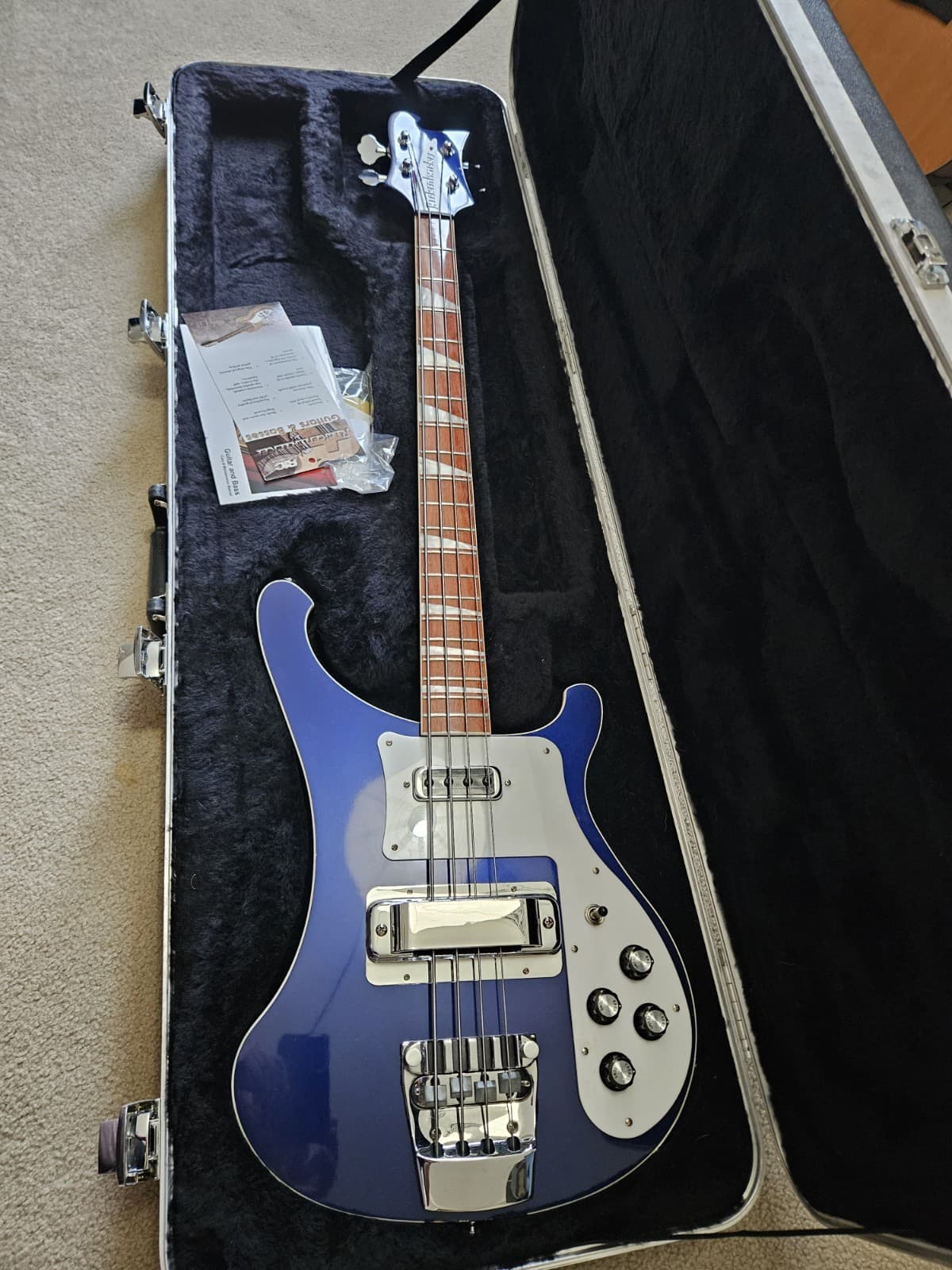 2010 Rickenbacker 4003 4-String Electric Bass Guitar Midnight Blue w/Hard Case