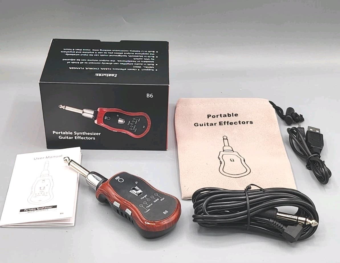 5 in 1 Portable Synthesizer Guitar Effect For Training Effect Bluetooth B6