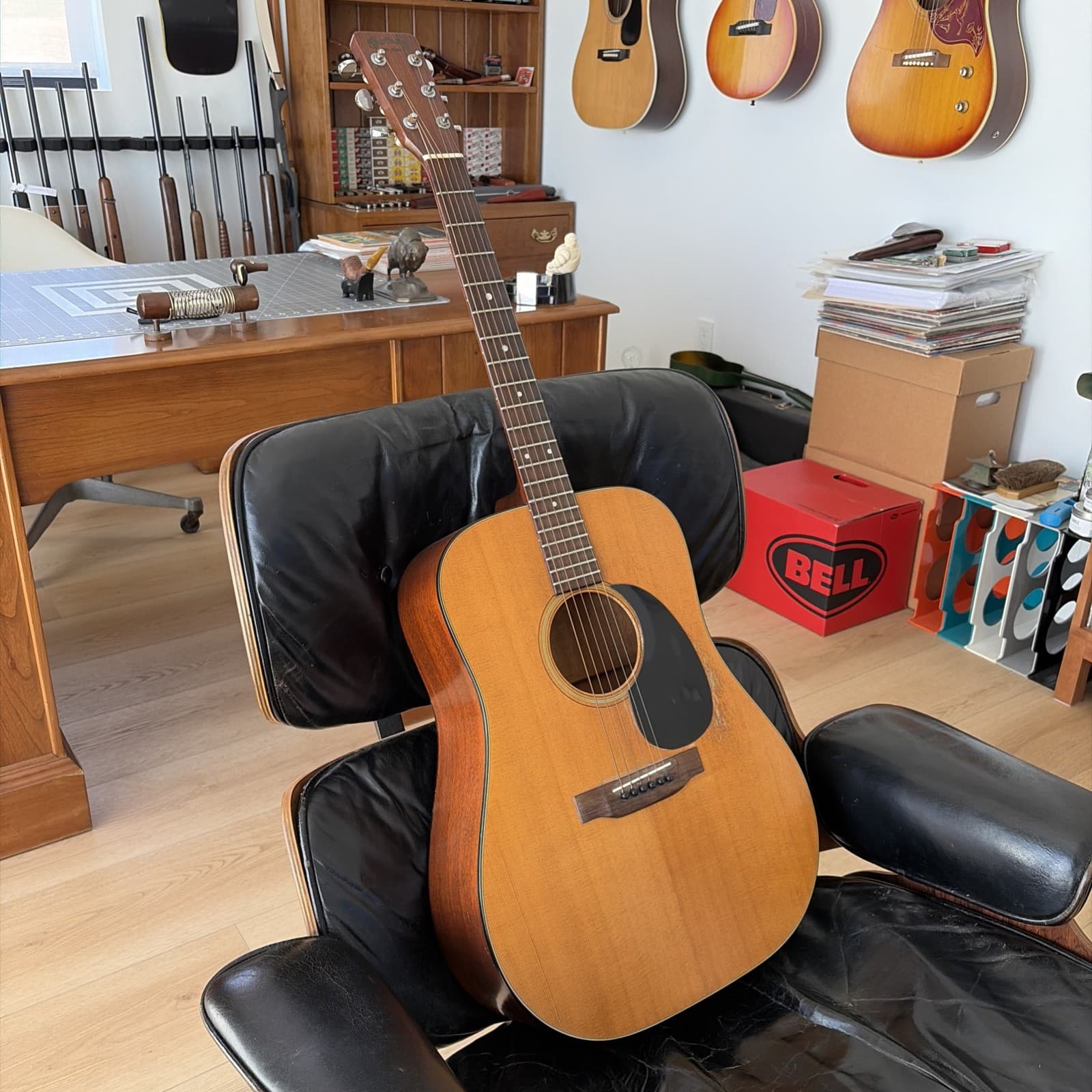 Vintage 1970 Martin D-18 Acoustic Guitar Natural Mahogany Dreadnought