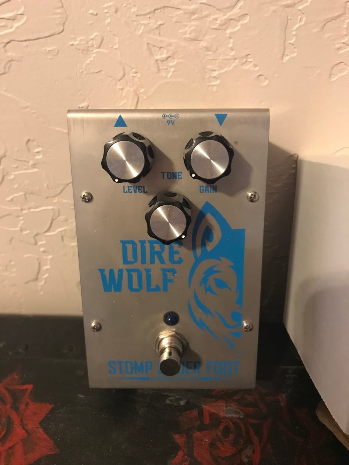 Dire Wolf Limited Edition Stomp Under Foot Overdrive Guitar Effects Pedal