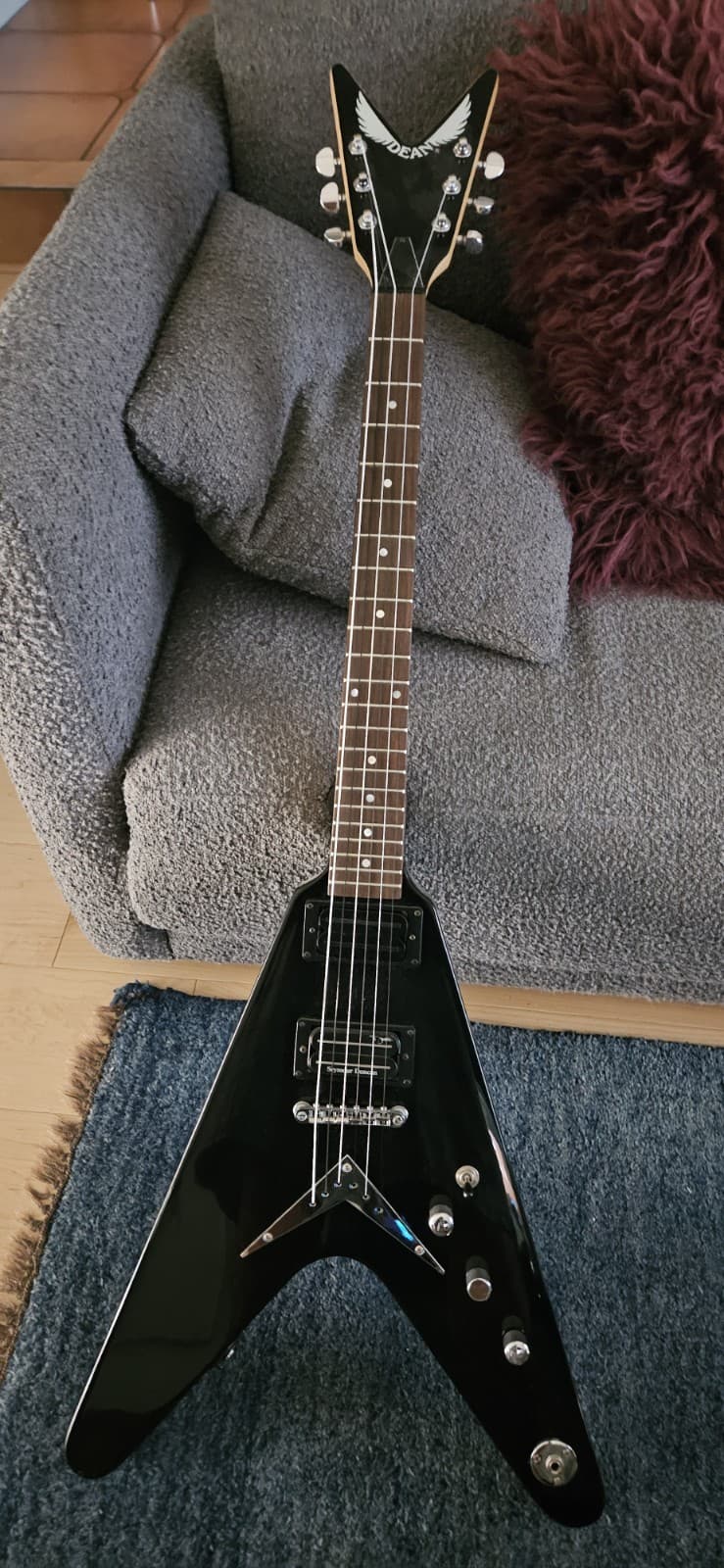 Vtg Reissue Dean V ML Z Grover Tuners, Dimebucker Dimebag Seymour Duncan Pickup!