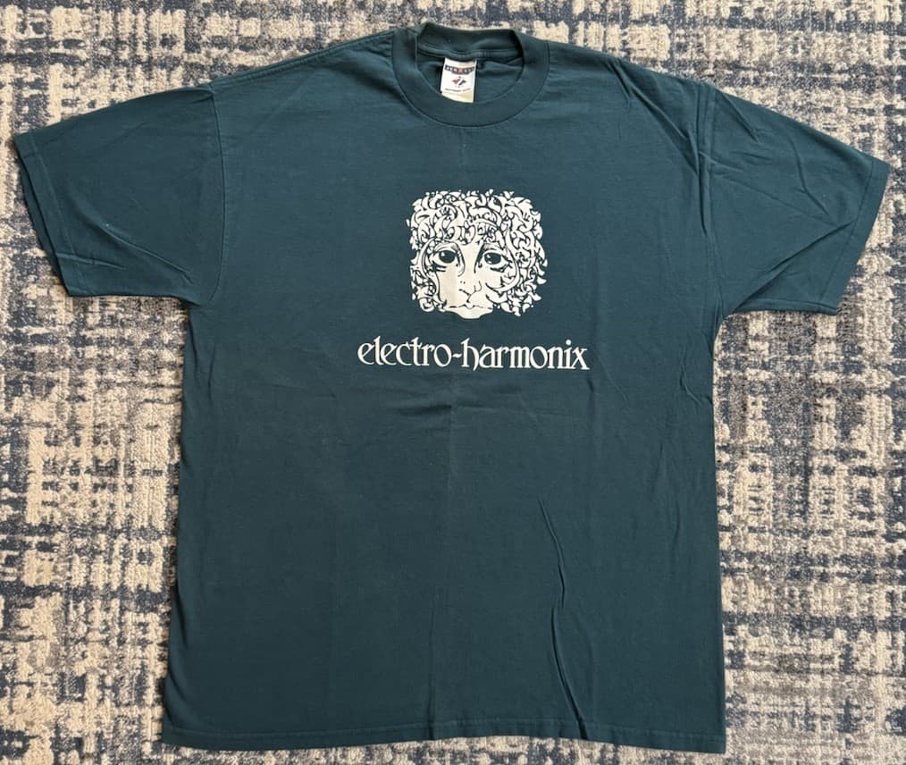 Vintage 90s Electro Harmonix T Shirt XL Guitar Effects Pedal Company Rock Punk