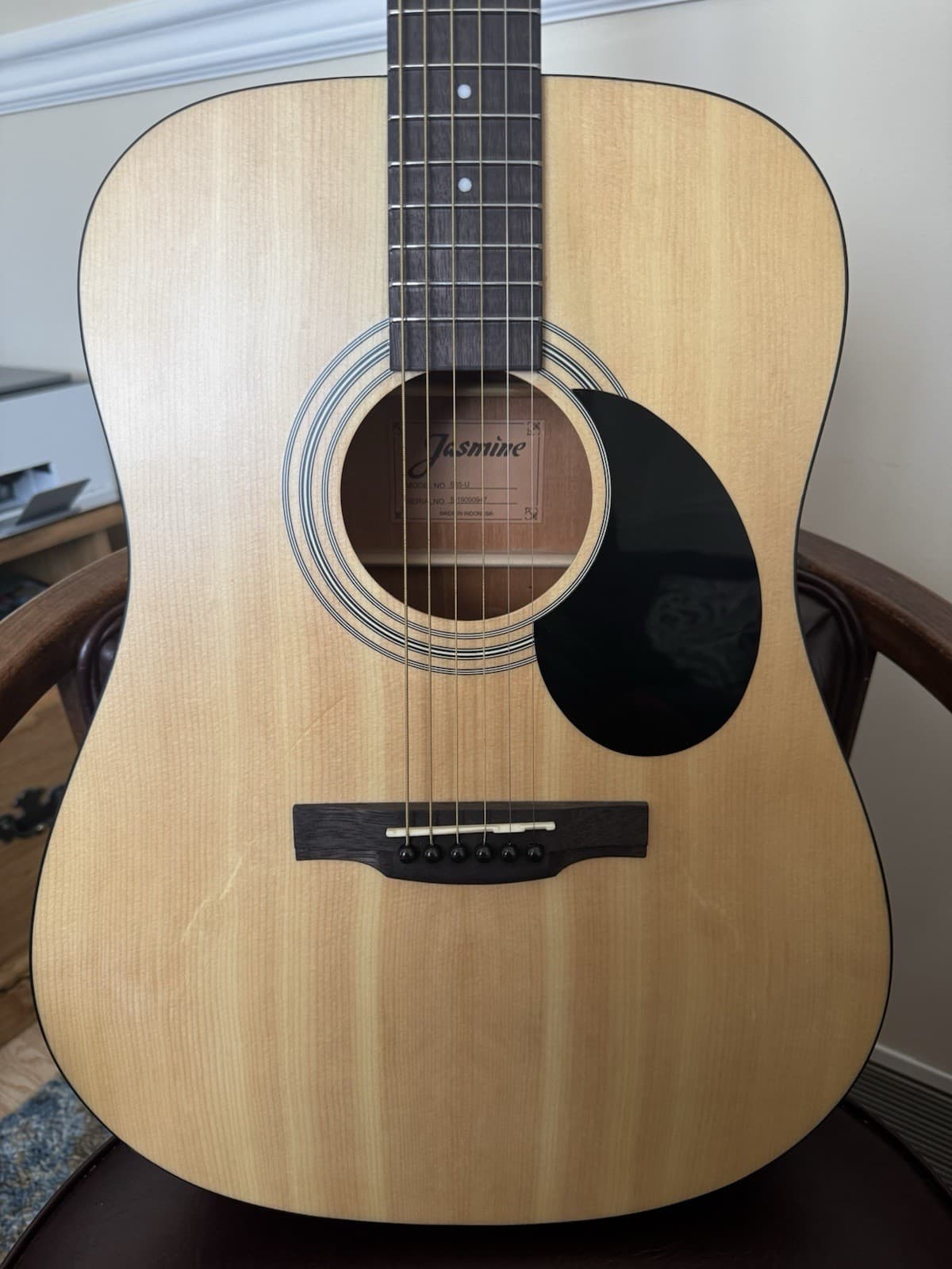 Jasmine S35 Best Starter/Beginner Dreadnought Natural Acoustic Guitar