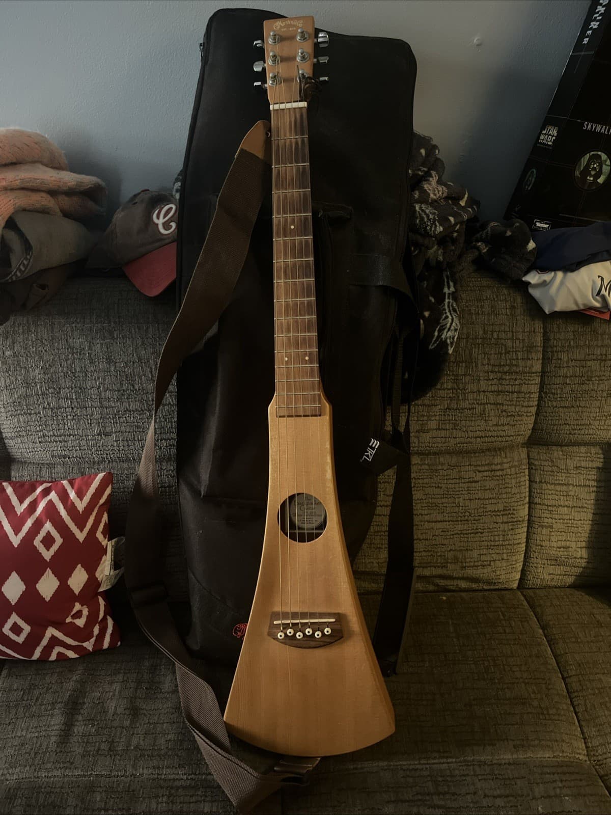 Martin Backpacker Steel-String Acoustic Travel Guitar w/ Padded Gig Bag & Strap