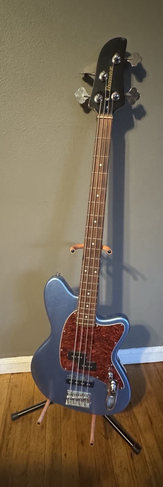Ibanez TMB100 4-String Electric Bass Guitar Soda Blue