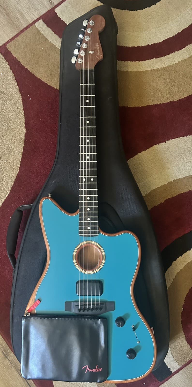 Fender American Acoustasonic Jazzmaster, Ocean Turquoise