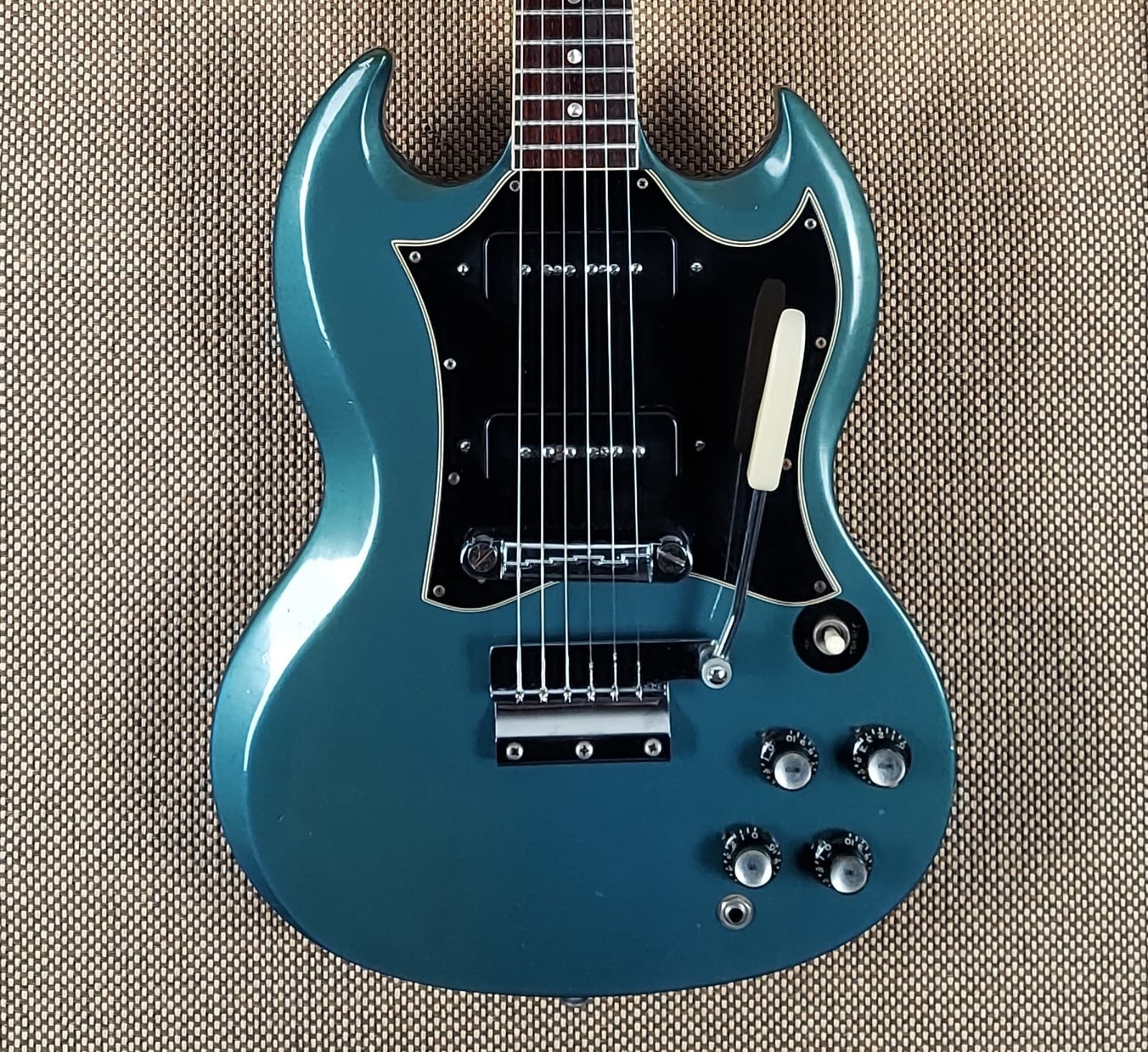 Gibson SG Special 1966 RARE Pelham Blue 100% Original No Cracks (44)