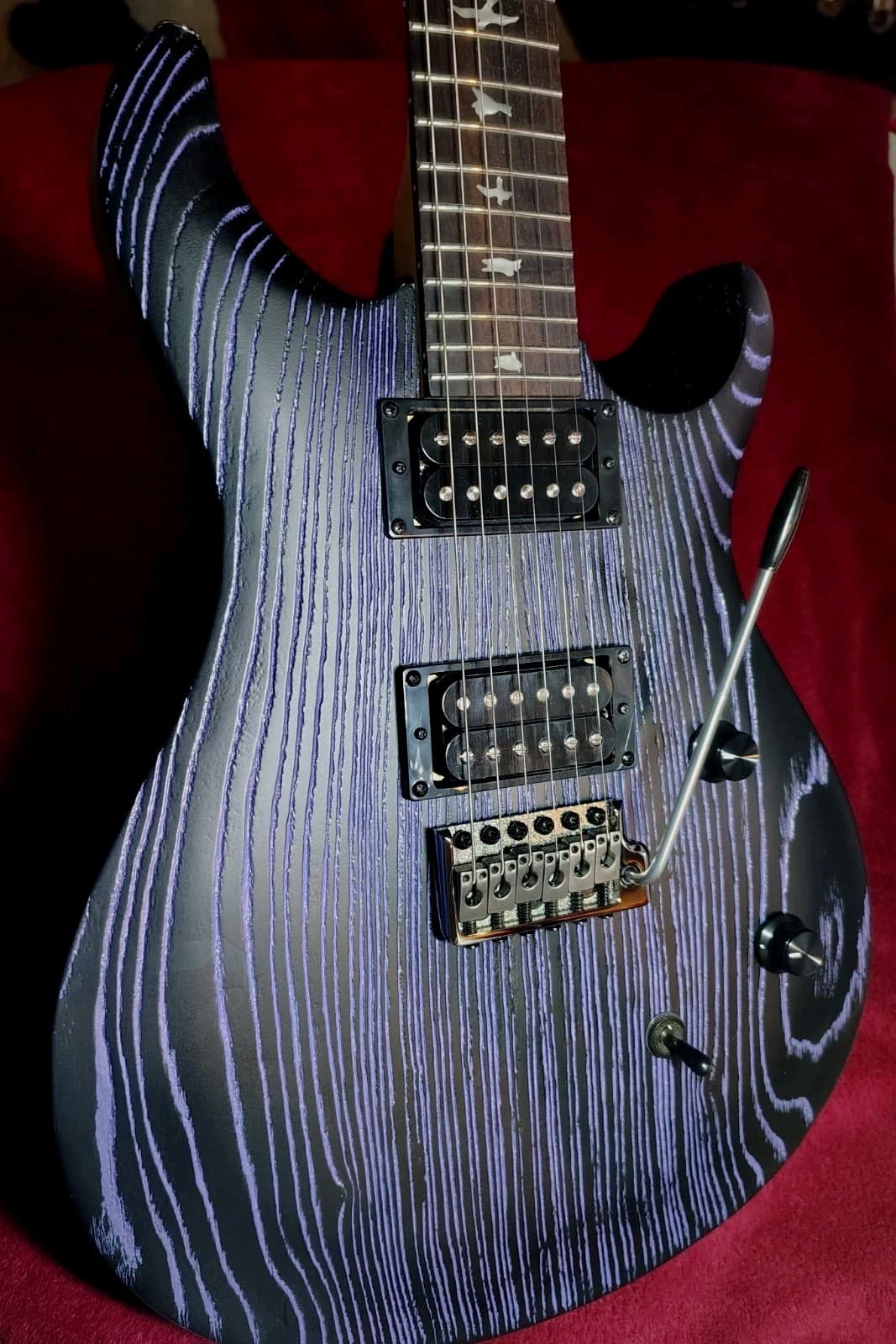 PRS SE Swamp Ash Sandblasted CE 24 Ltd. Ed Guitar Sandblasted Purple w/ PRS Case