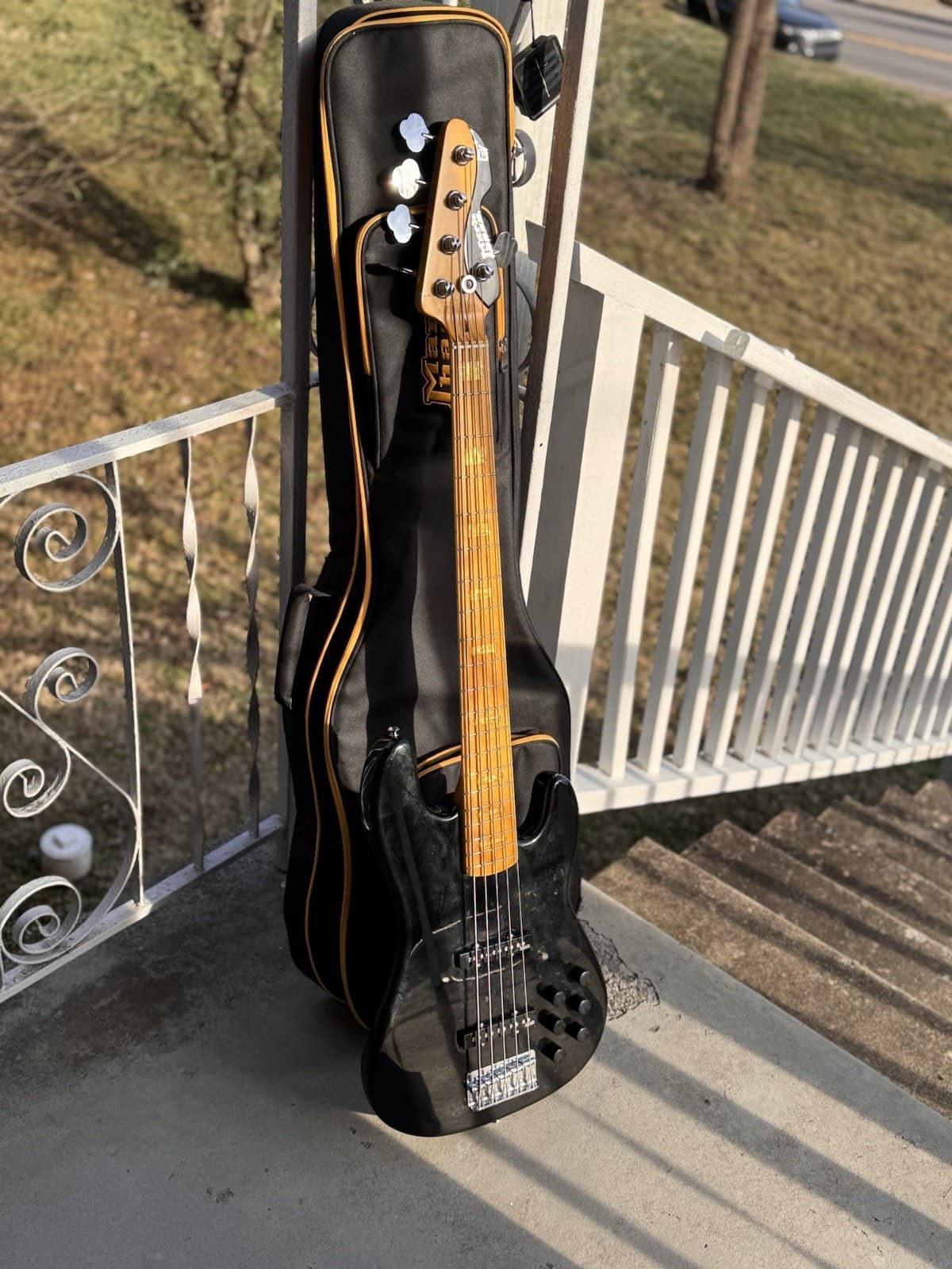 Markbass GV5 Gloxy 5-String Solid Body Electric Bass Guitar w/ Hard-Soft Case