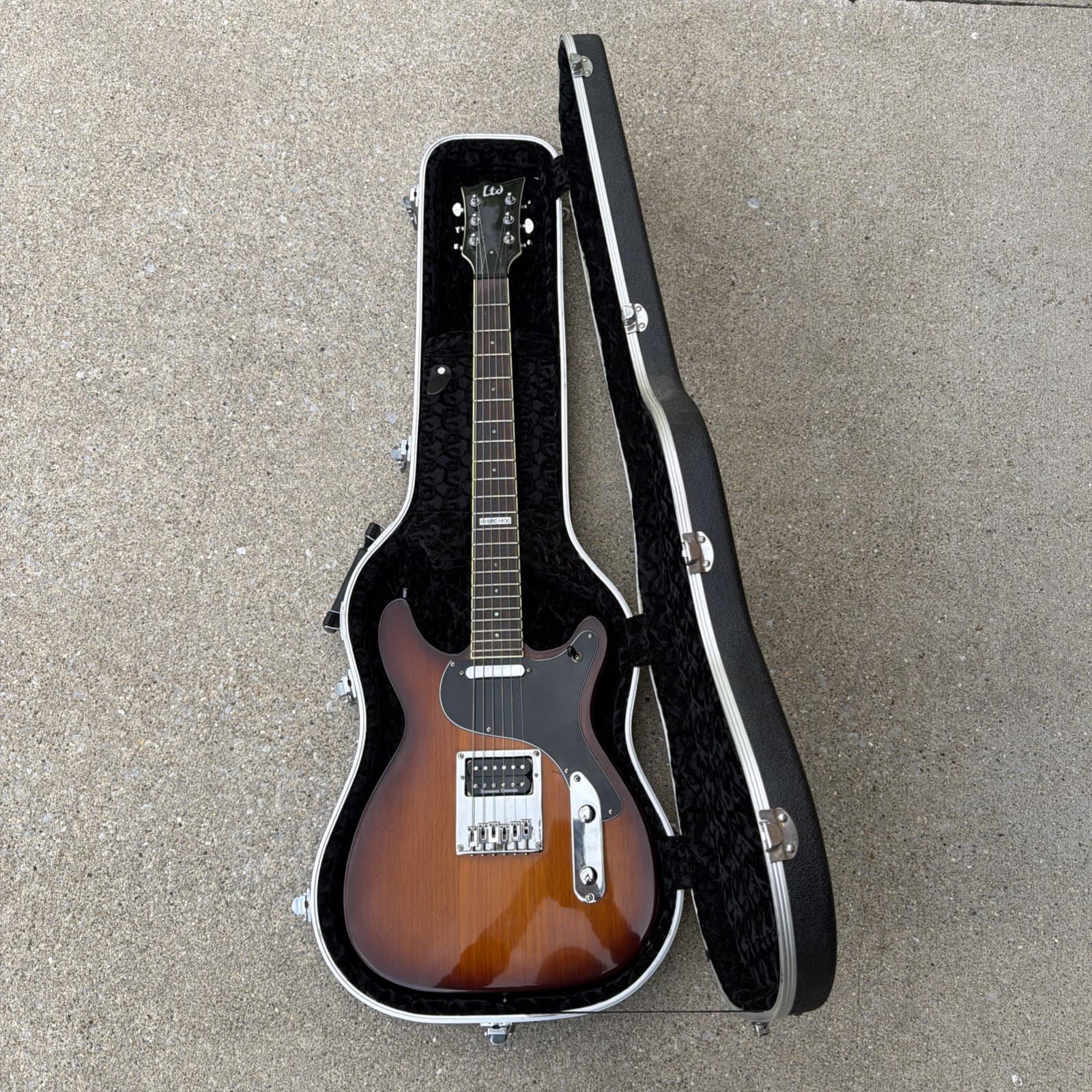 ESP LTD Electric Guitar Hybrid-400 w/ Hard MBT Case Very Good Cond Seymour