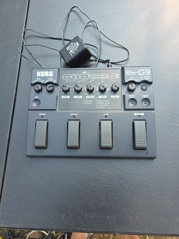 KORG G3 Guitar Multi Effect Pedal Performance Processor W/ Power Cord