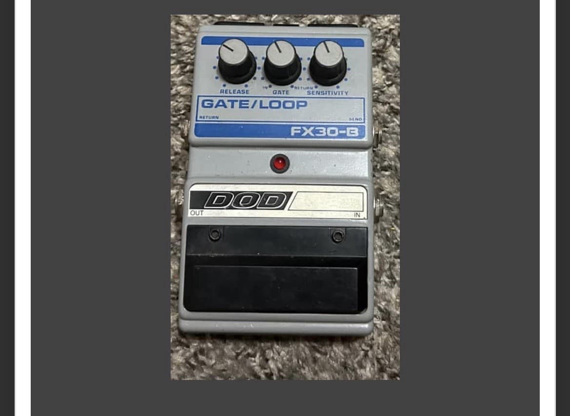 DOD FX30-B Gate/Loop Noise Gate Analog Effects Pedal for Electric Guitar/Bass