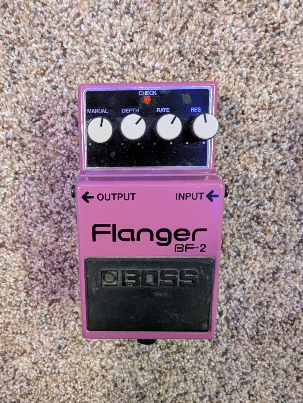 Boss BF-2 Flanger Guitar Effect Pedal Classic Analog Modulation FX Unit
