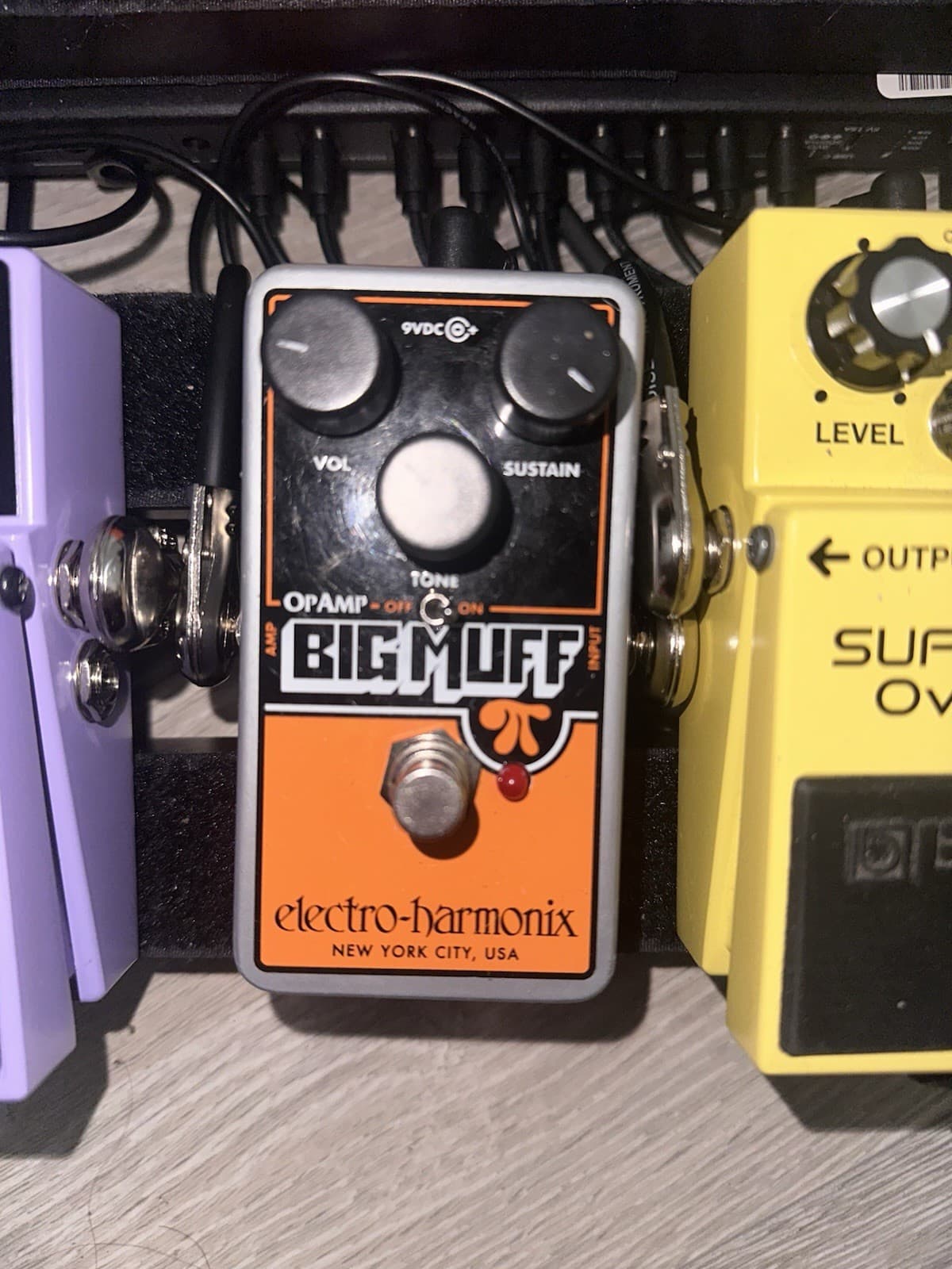 Electro-Harmonix OpAmp Big Muff Analog Fuzz Pedal for Electric Guitar