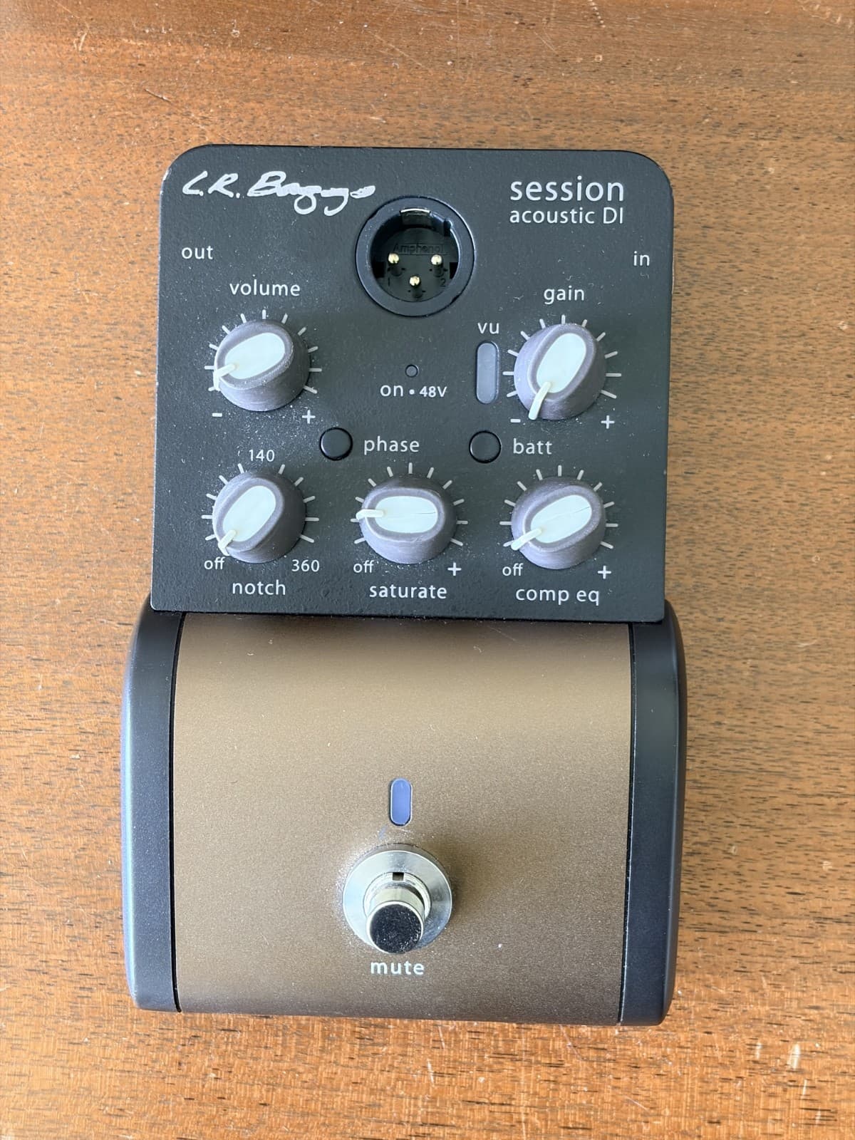 LR Baggs SESSION DI Acoustic Guitar Compression EQ DI Direct Box Preamp Pedal