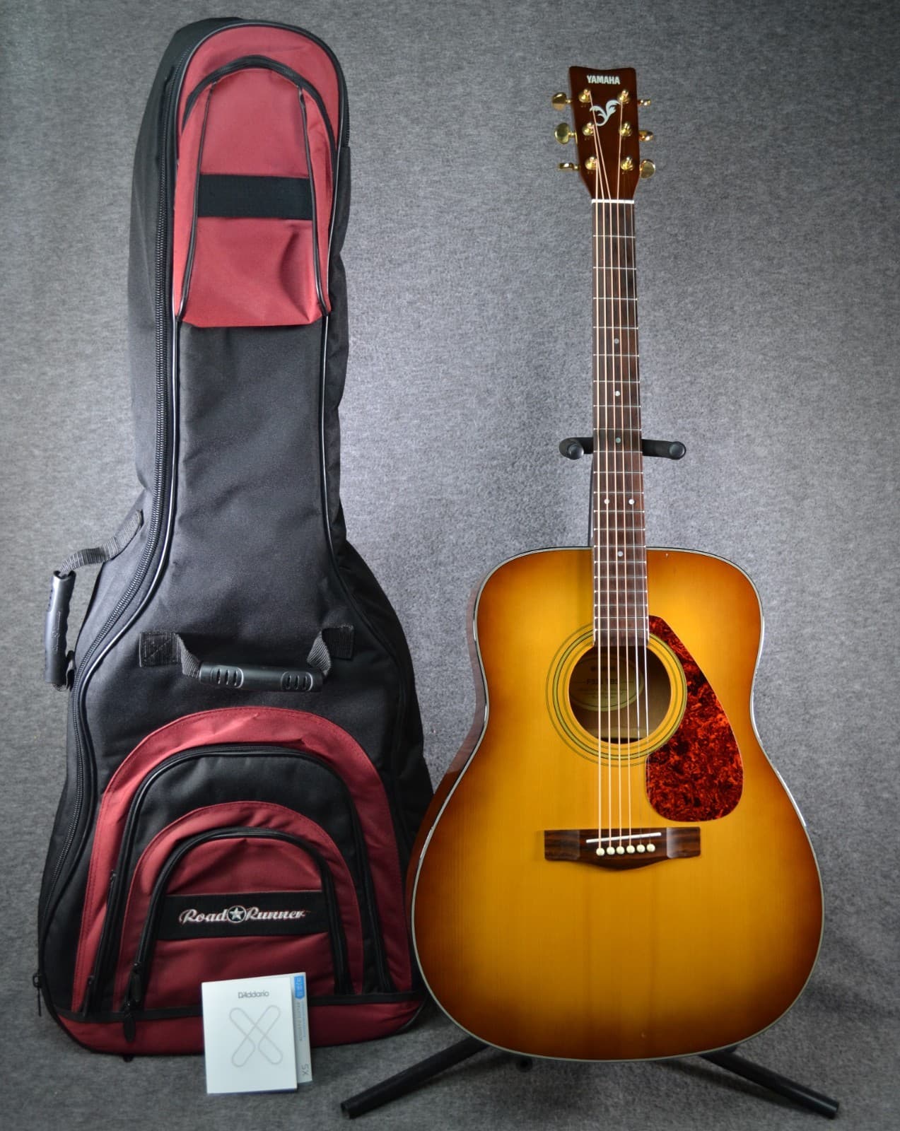 Pre-Owned Yamaha F335 Acoustic Guitar Tobacco Brown NEW XS D'Addario Pro Setup