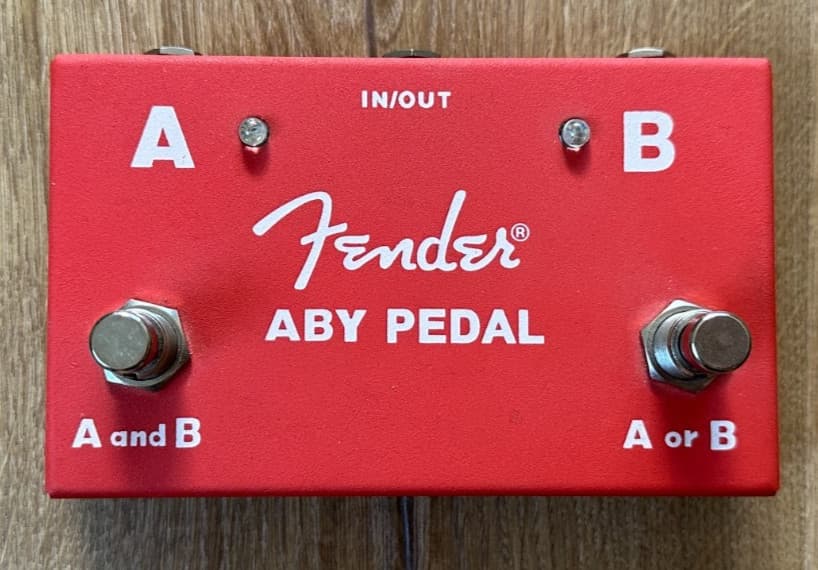Fender Guitar Amplifier Amp Switcher Footswitch ABY Stomp Box Pedal, Red