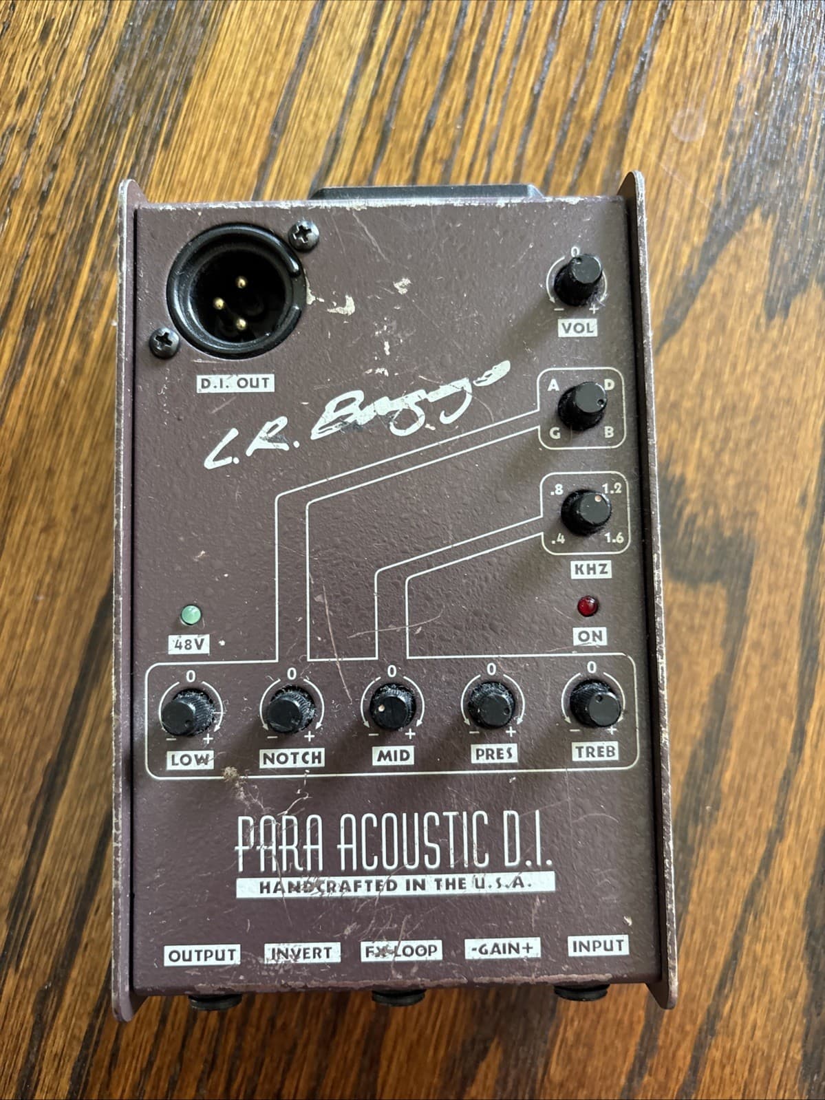 L.R.Baggs Para Acoustic DI Direct Box Preamplifier for Electric Acoustic Guitar