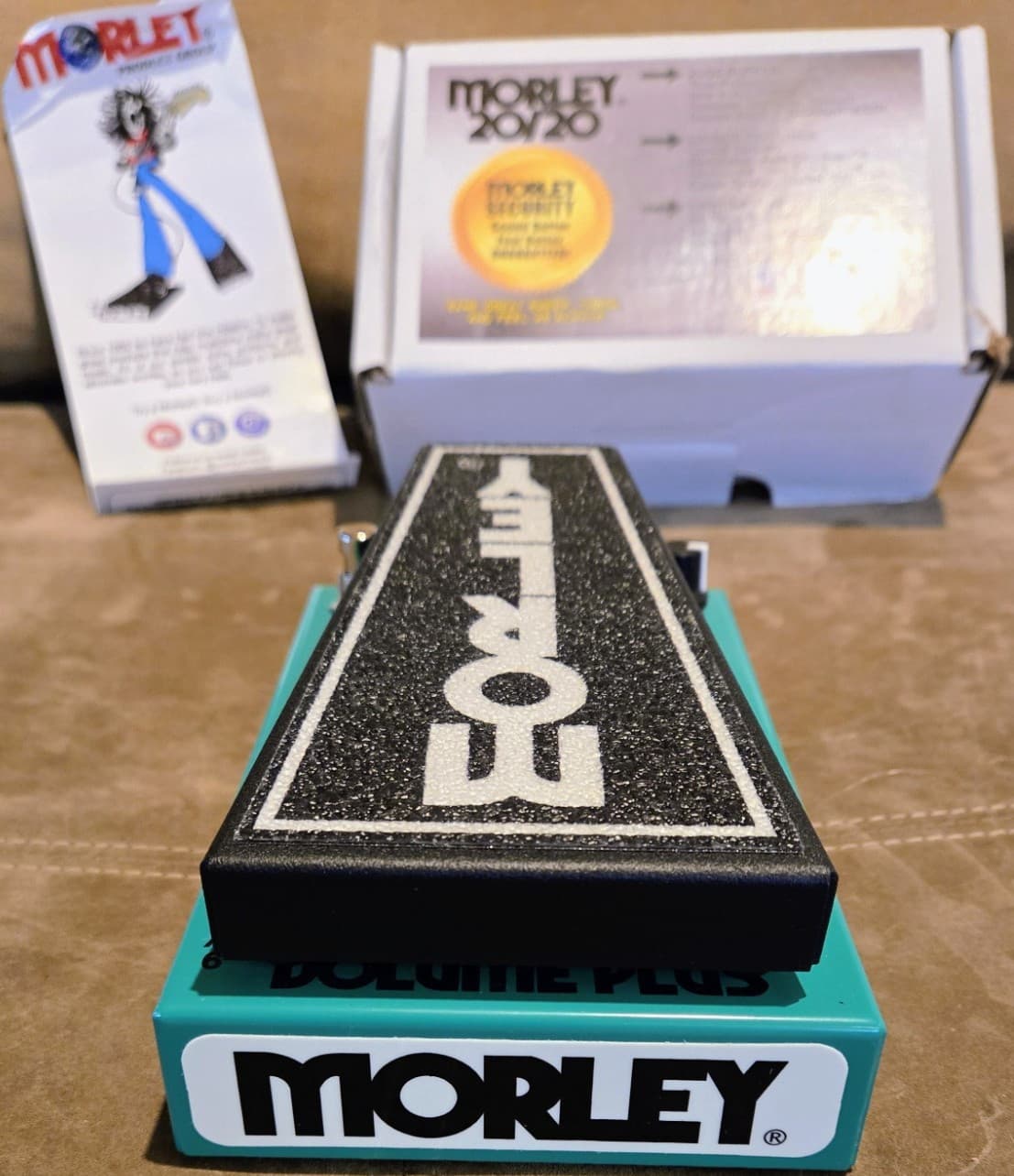 Morley 20/20 Volume Plus Analog Volume Pedal for Electric Bass Guitar