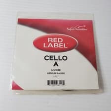 Super Sensitive Red Label Cello A String 4/4 Medium Gauge New