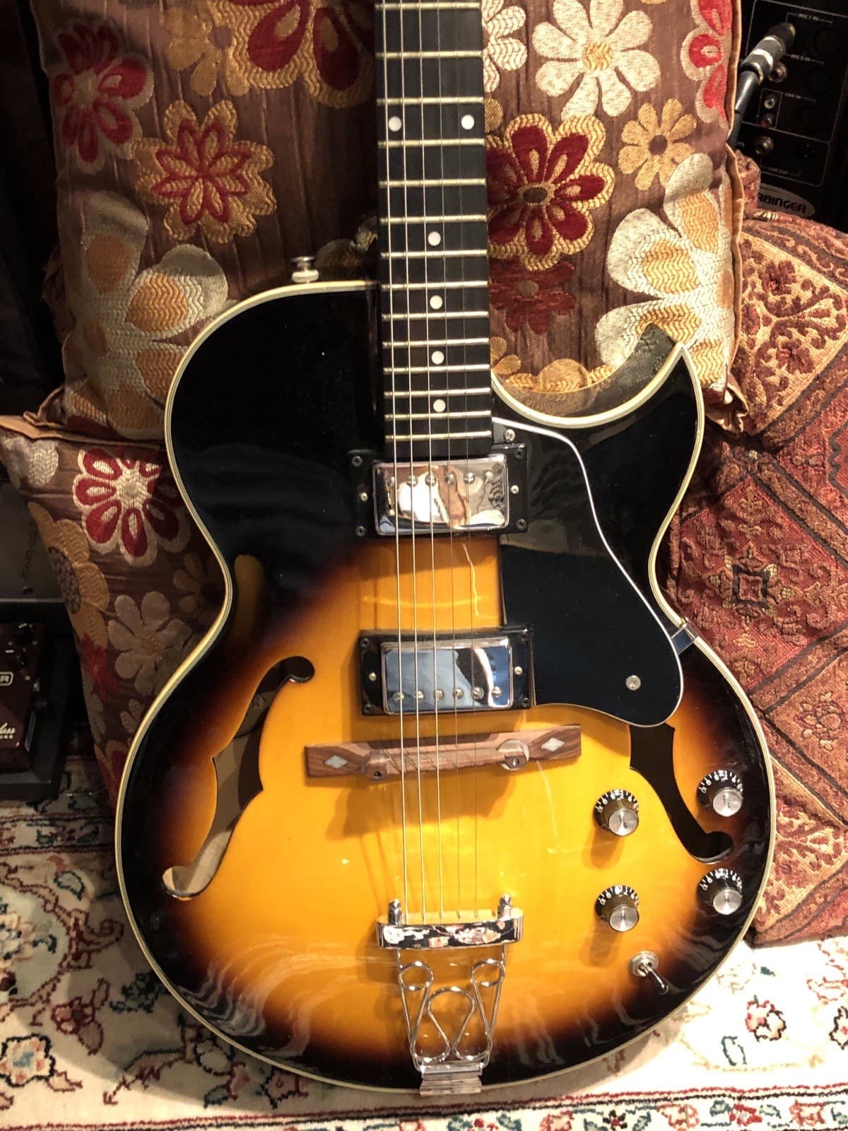 Aslin Dane ES-175 Archtop acoustic electric guitar Jazz Vintage sunburst MINT!!