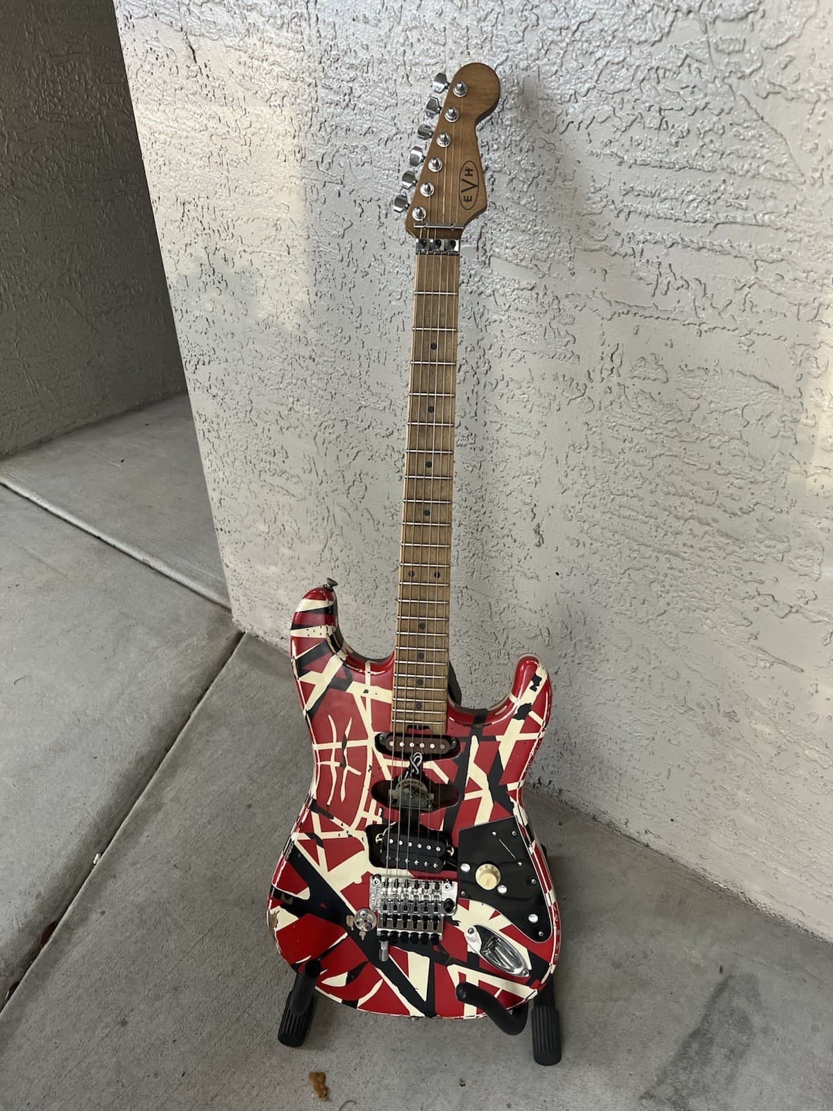 EVH Striped Series Frankenstein Frankenstrat Guitar with Quarter Relic version
