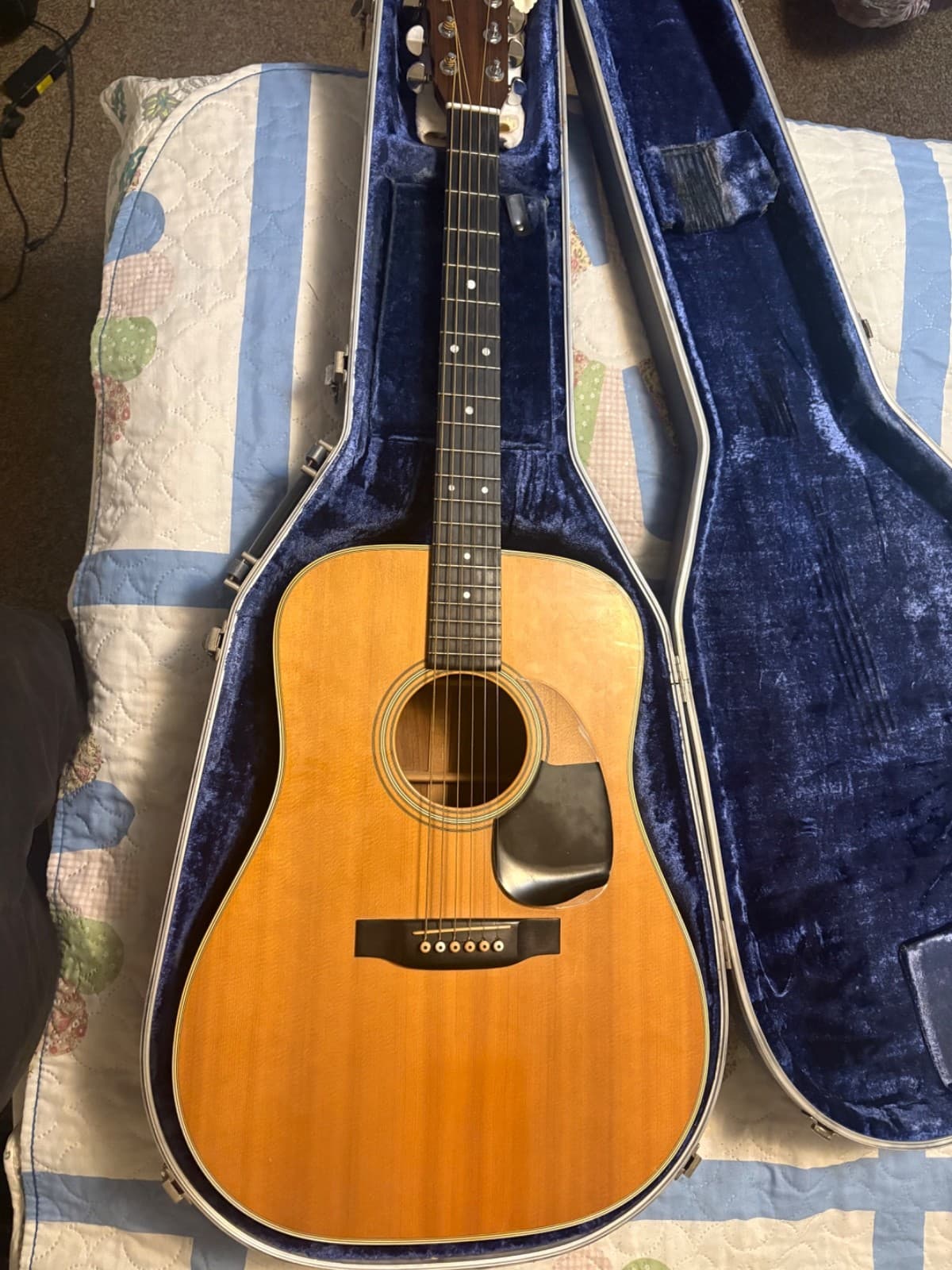 Clean! 1975 Martin D-28 Dreadnought Acoustic Guitar Natural + OHSC