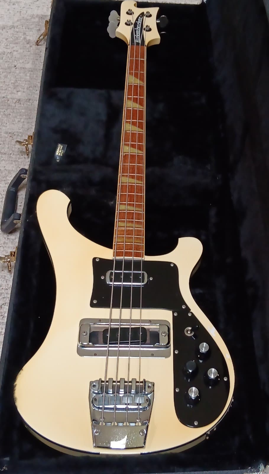 Rickenbacker 4001 Electric Bass Guitar 4 String Beige Maple Rosewood with Case
