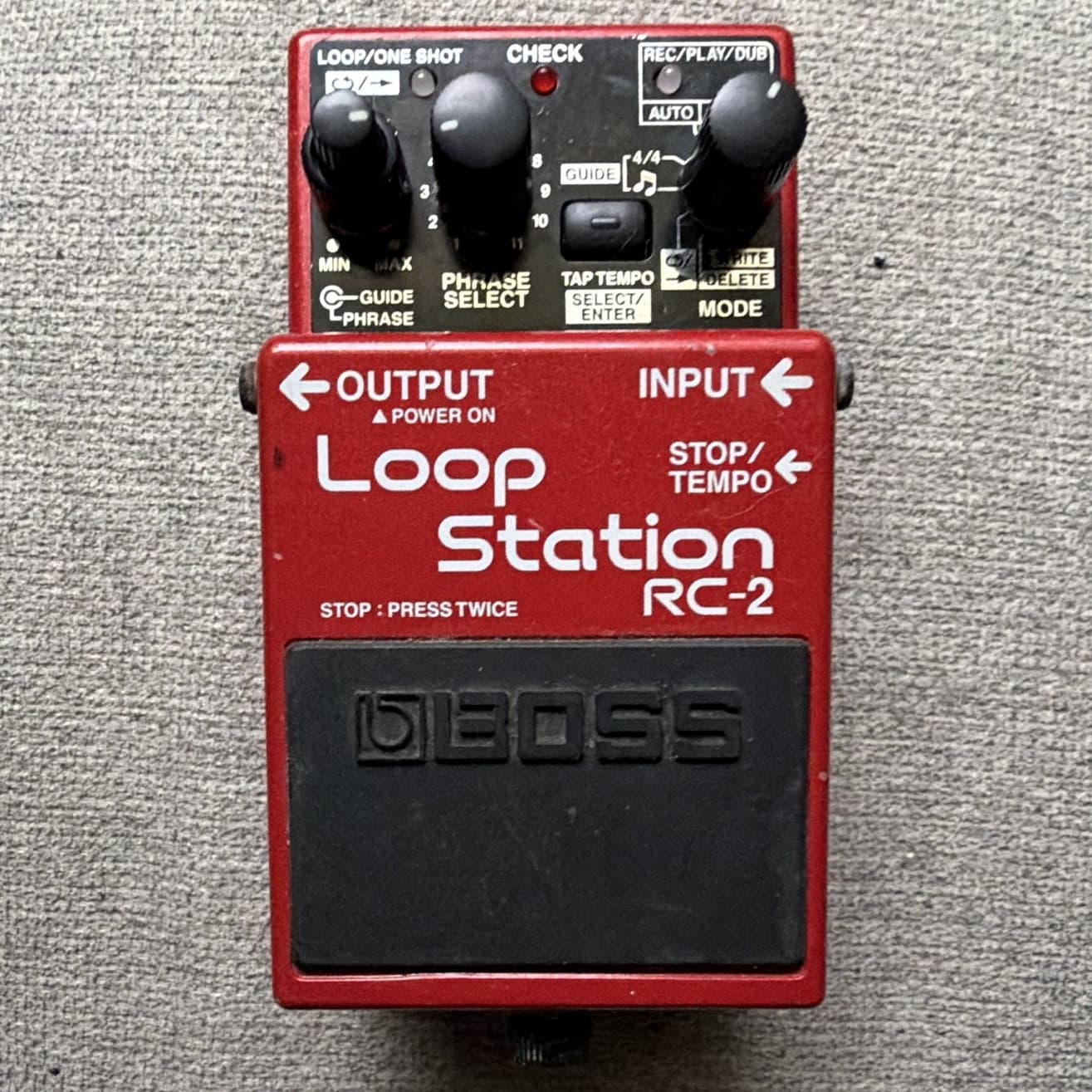 BOSS RC-2 Loop Station Digital Looper Pedal for Electric/Acoustic/Bass Guitar