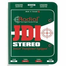 Radial JDI Stereo Jensen Equipped 2-channel Instrument Direct Box DI BOX