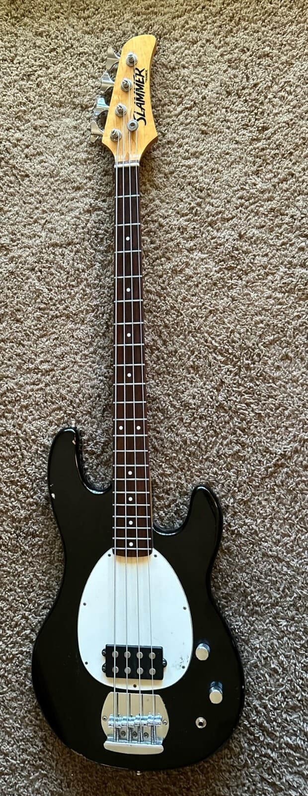 Hamer Slammer COB / BK Bass Guitar UPGRADES Stingray Copy Ernie Music Man Ball