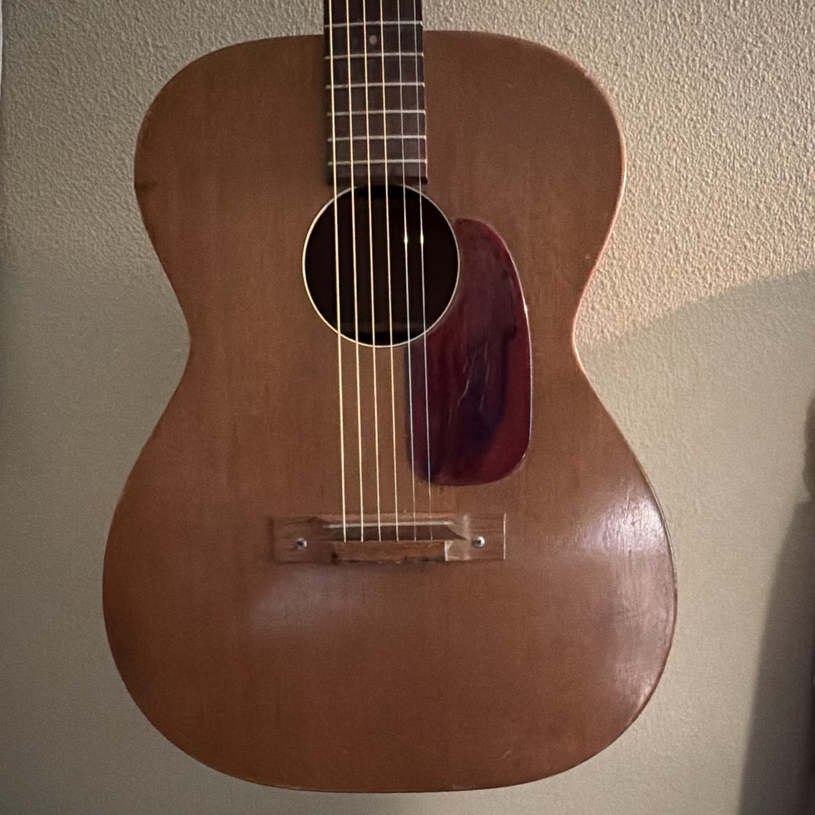 Harmony Parlor Acoustic Guitar 6-String Brown Wood Right-Handed