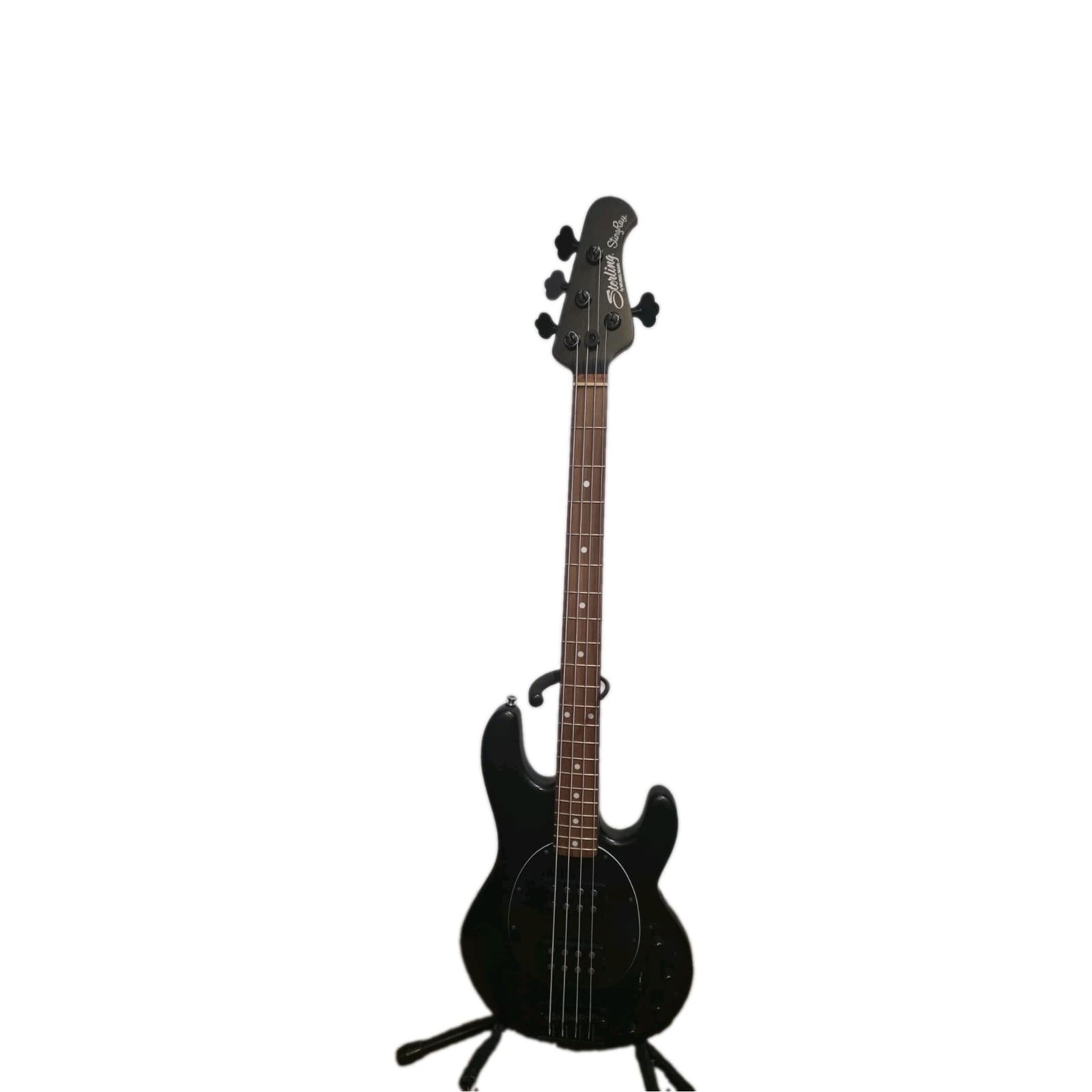 Sterling by Music Man StingRay RAY4HH Bass Guitar Stealth Black Dual Humbucker