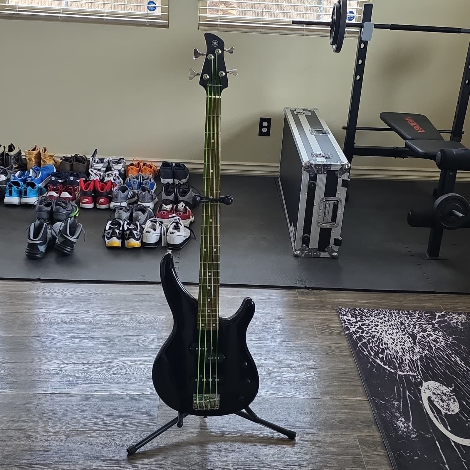 Yamaha TRBX174 Electric Bass Guitar 4-String Black Rosewood Fretboard Maple Neck