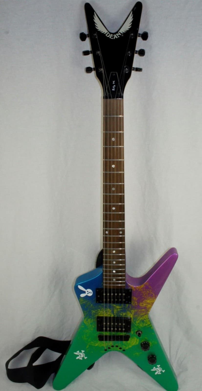 DEAN BABY ML 6 STRING 22-FRET SOLIDBODY RIGHT HANDED ELECTRIC GUITAR W/ STRAP