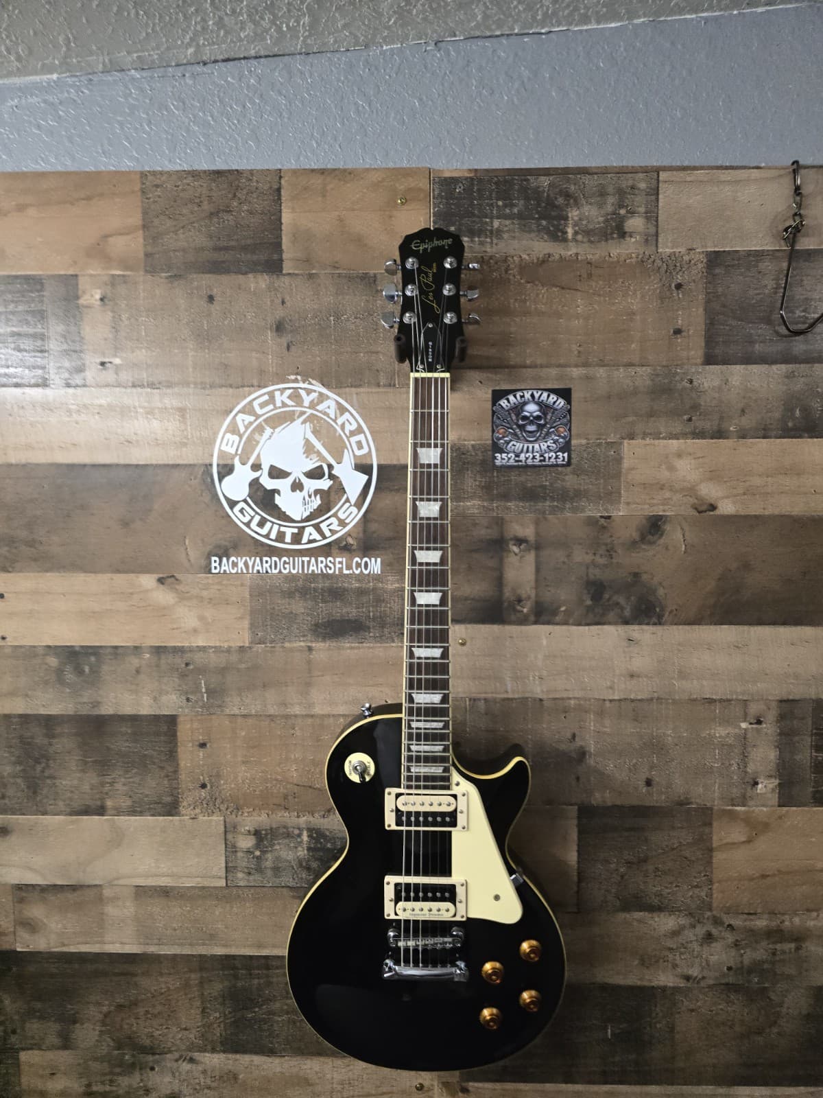 Epiphone les paul standard electric guitar Ebony Seymour Duncan JB's