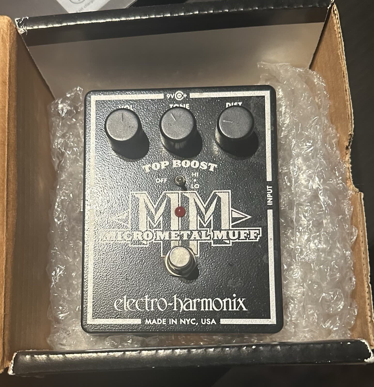 Electro-Harmonix Micro Metal Muff Distortion Guitar Effect Pedal