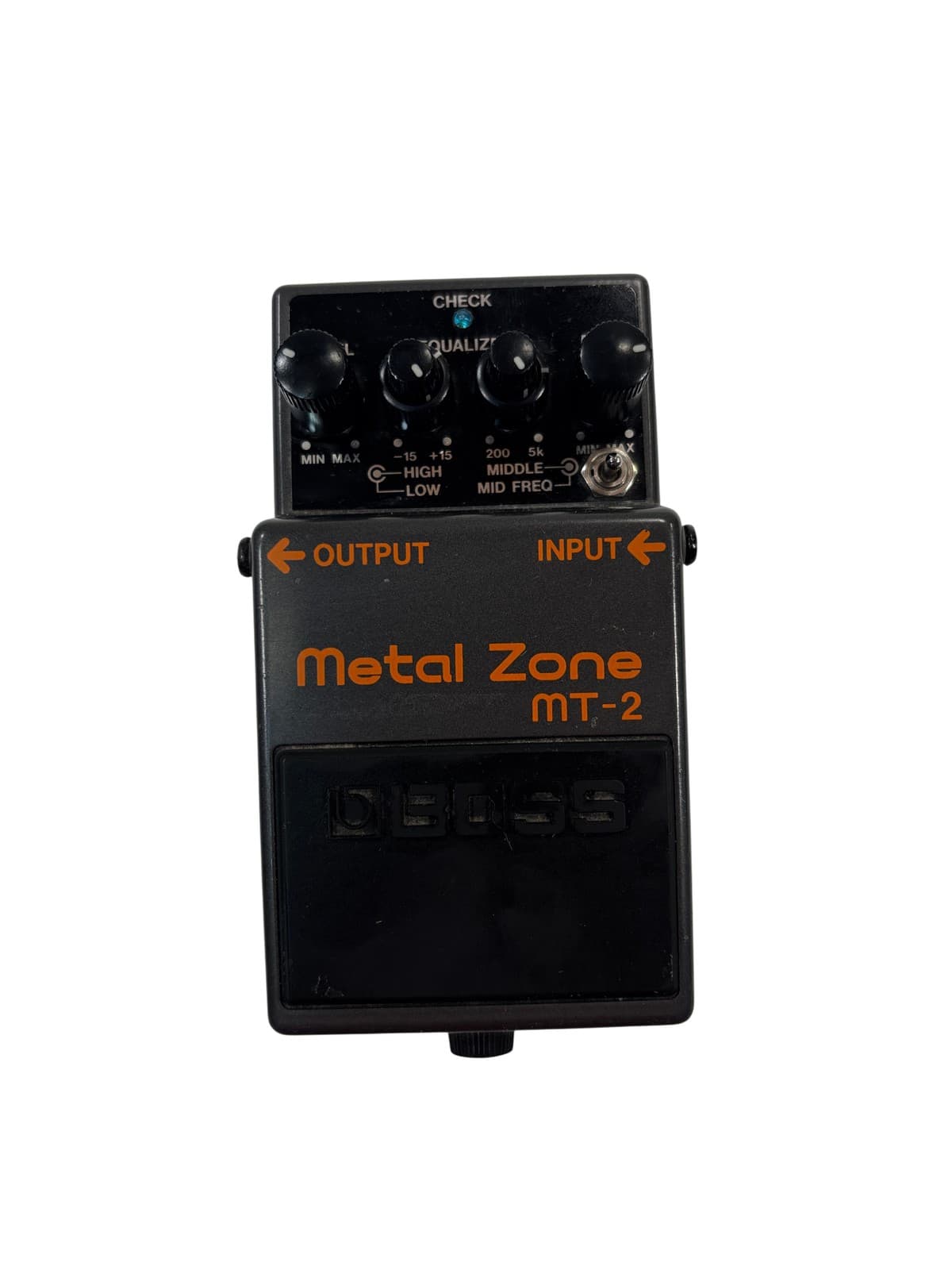 Boss Metal Zone MT-2 Three-Band Active EQ Distortion Guitar Effects Pedal