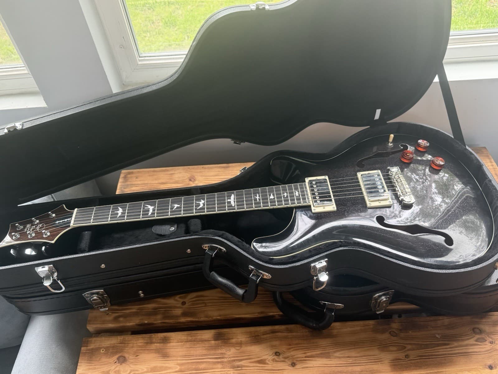 prs hollowbody ii piezo se