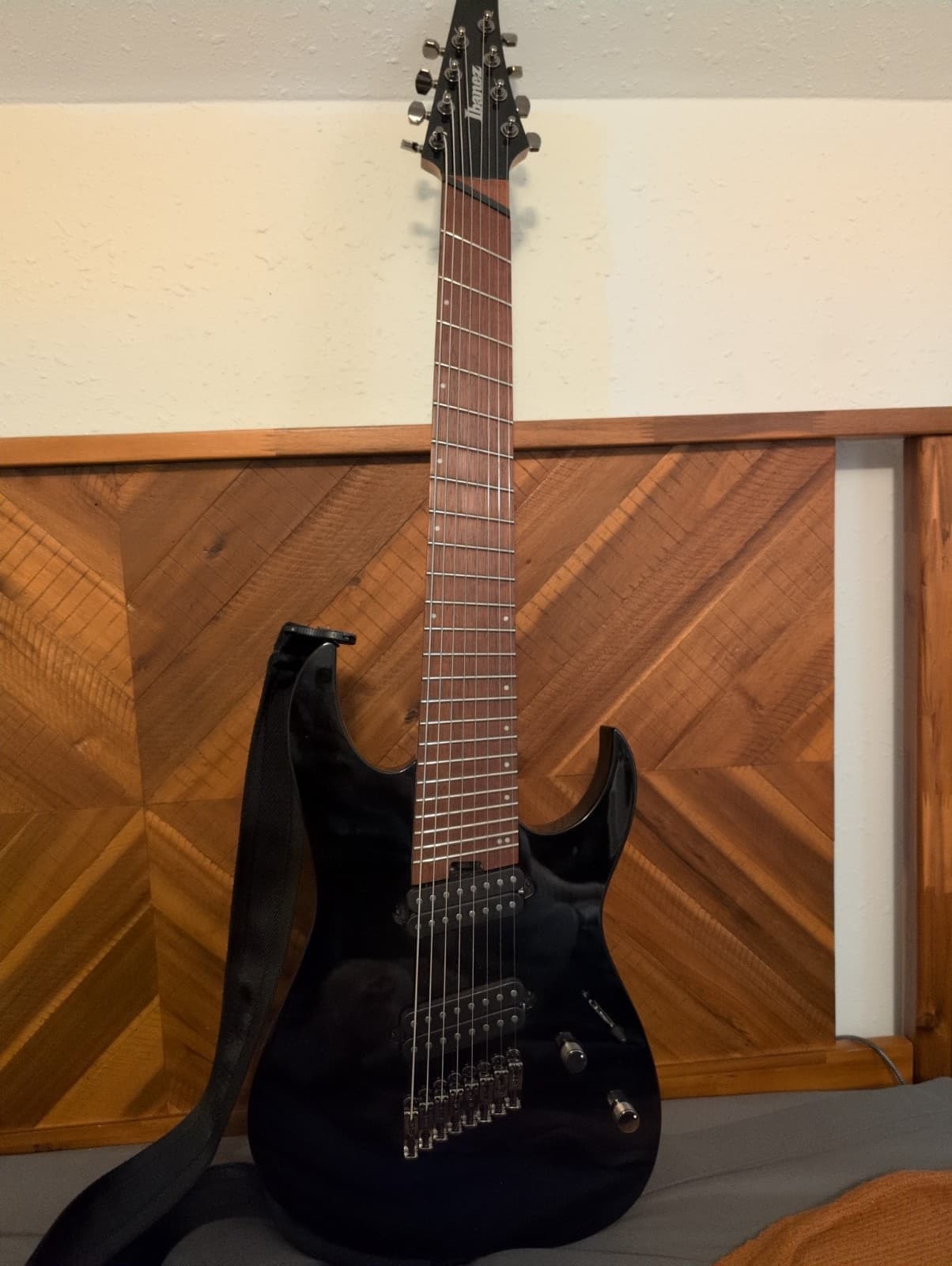 Ibanez RGMS8 8 String Multiscale Guitar - Black