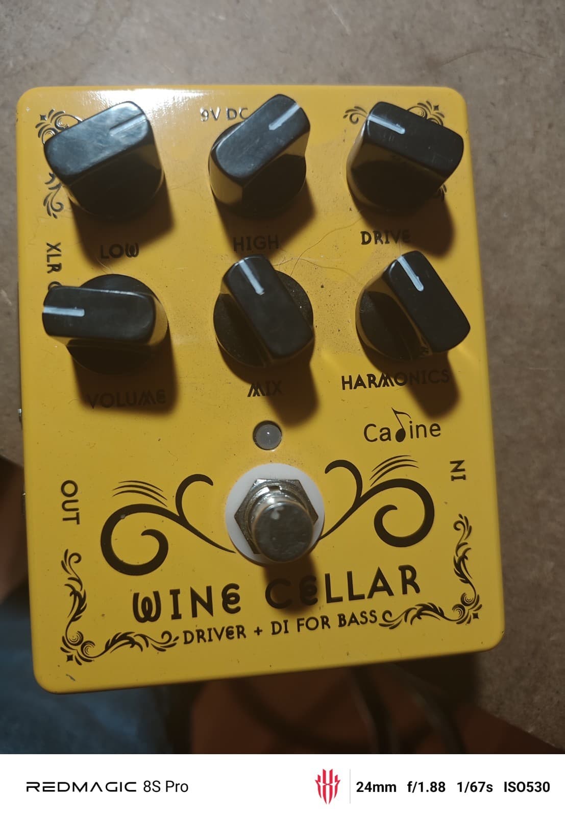 Caline CP-60 Wine Cellar Bass Driver Guitar Effects Pedal True Bypass