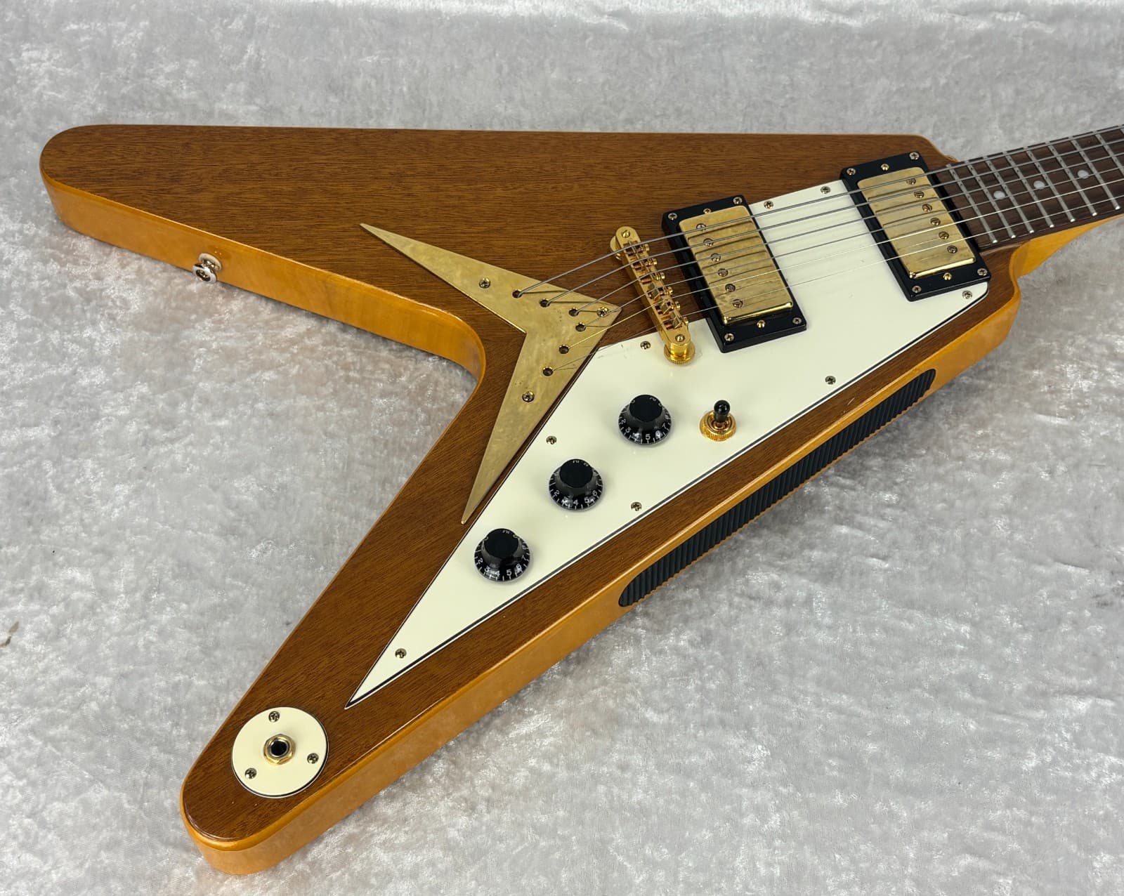 Epiphone Korina Flying V electric guitar with Gibson case