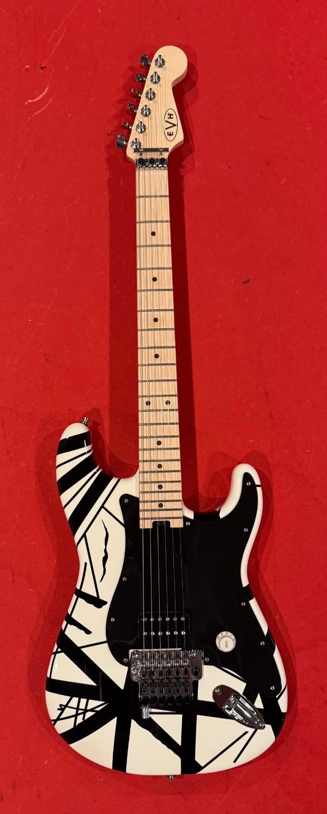 EVH Striped Series Electric Guitar Black & White