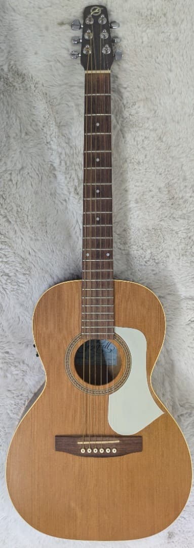 Seagull Entourage Grand Parlor Sz Solid Top Acoustic Guitar, Natural + hard case